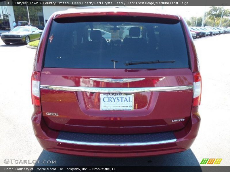 Deep Cherry Red Crystal Pearl / Dark Frost Beige/Medium Frost Beige 2012 Chrysler Town & Country Limited
