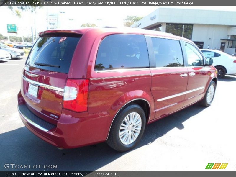 Deep Cherry Red Crystal Pearl / Dark Frost Beige/Medium Frost Beige 2012 Chrysler Town & Country Limited