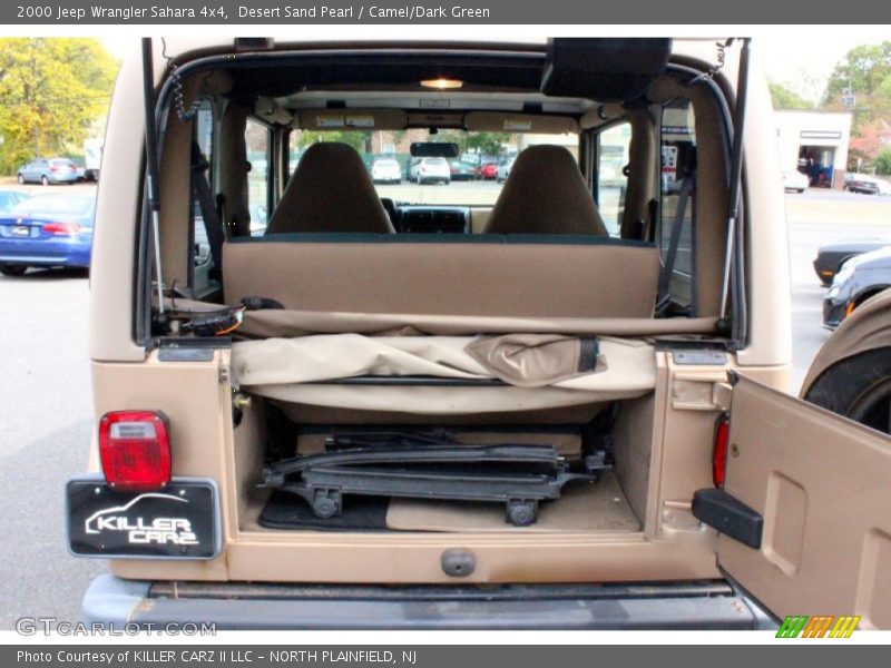 Desert Sand Pearl / Camel/Dark Green 2000 Jeep Wrangler Sahara 4x4