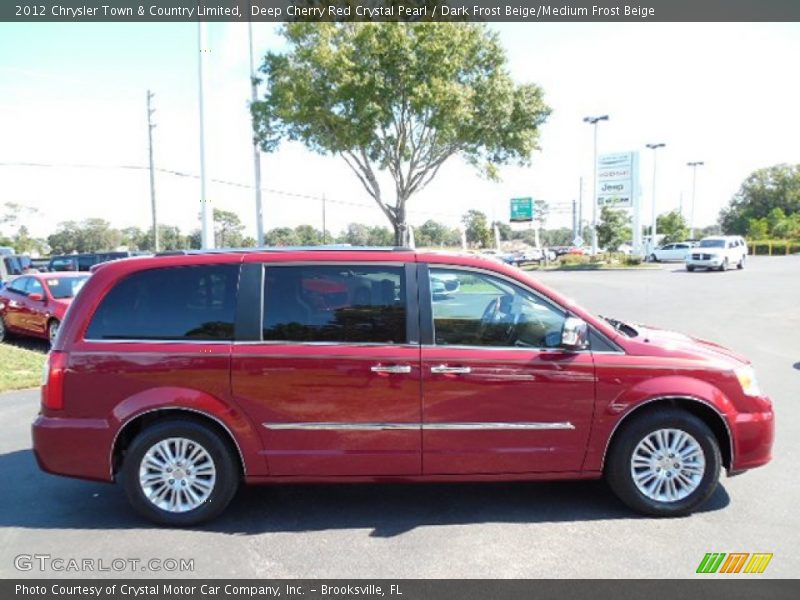 Deep Cherry Red Crystal Pearl / Dark Frost Beige/Medium Frost Beige 2012 Chrysler Town & Country Limited