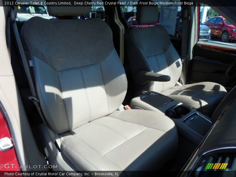 Deep Cherry Red Crystal Pearl / Dark Frost Beige/Medium Frost Beige 2012 Chrysler Town & Country Limited