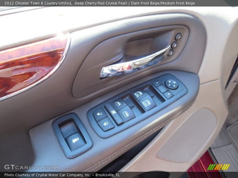 Deep Cherry Red Crystal Pearl / Dark Frost Beige/Medium Frost Beige 2012 Chrysler Town & Country Limited