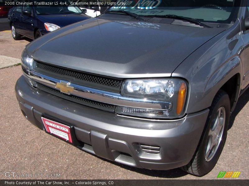 Graystone Metallic / Light Gray 2008 Chevrolet TrailBlazer LS 4x4