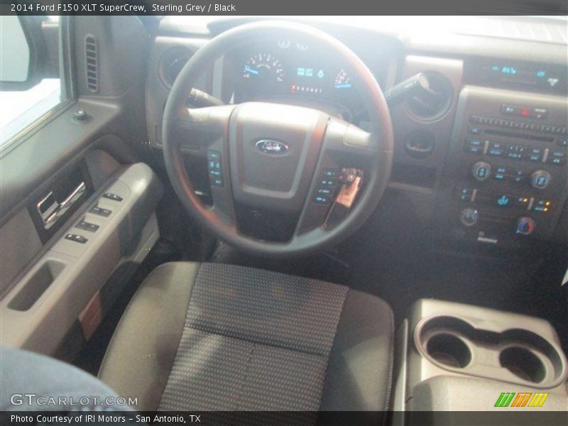Sterling Grey / Black 2014 Ford F150 XLT SuperCrew