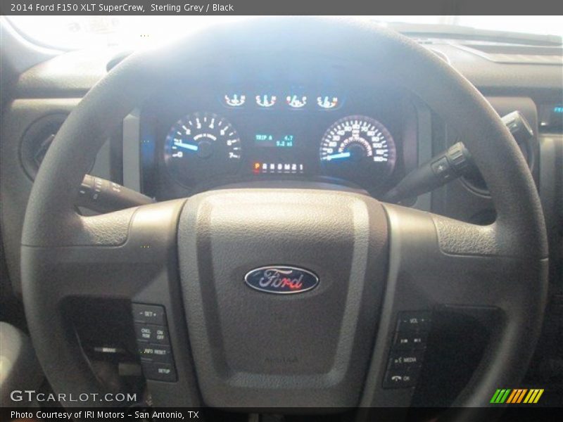Sterling Grey / Black 2014 Ford F150 XLT SuperCrew