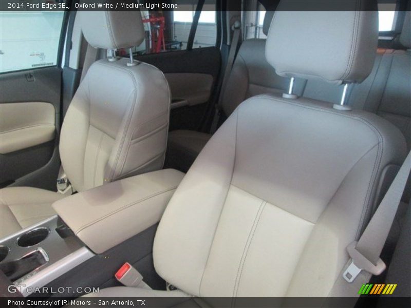 Oxford White / Medium Light Stone 2014 Ford Edge SEL