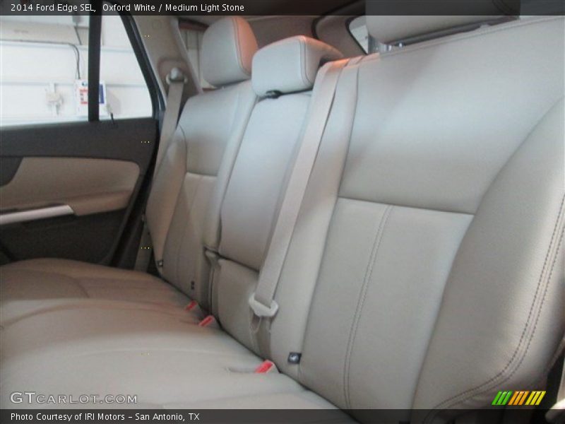 Oxford White / Medium Light Stone 2014 Ford Edge SEL