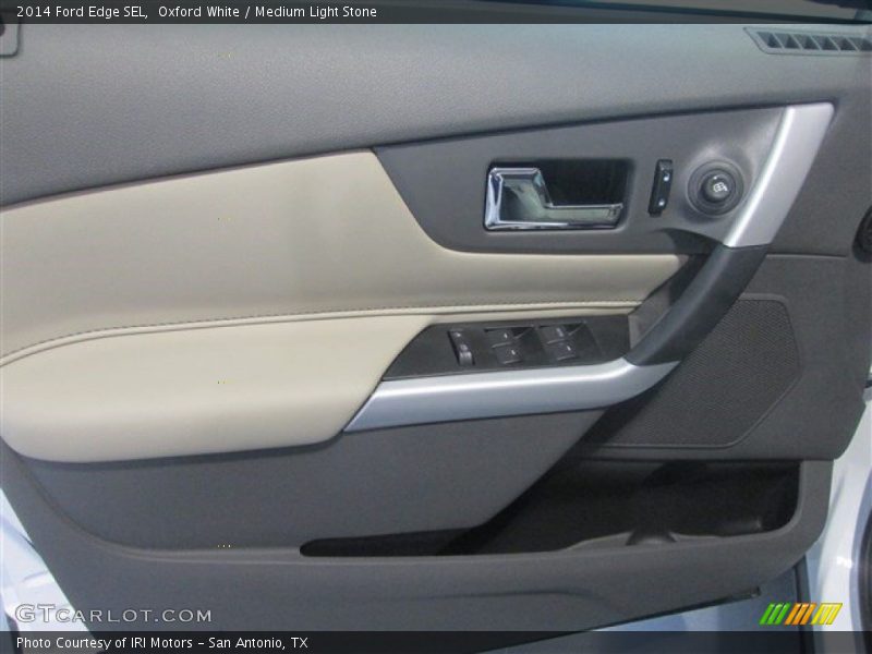 Oxford White / Medium Light Stone 2014 Ford Edge SEL