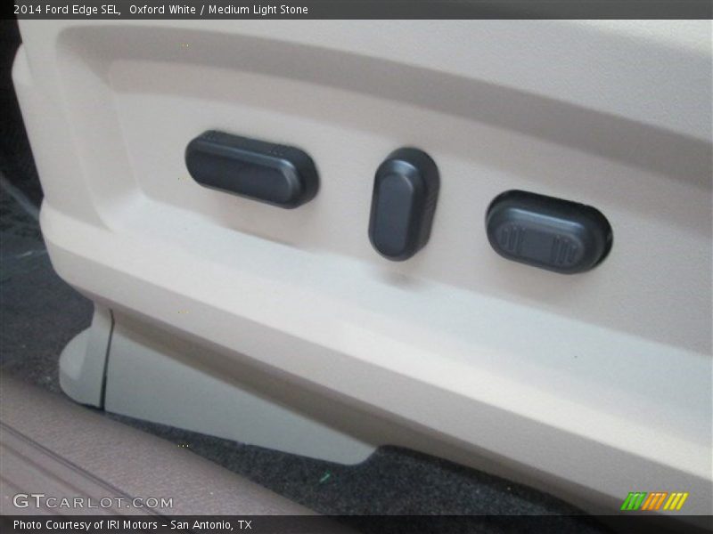 Oxford White / Medium Light Stone 2014 Ford Edge SEL