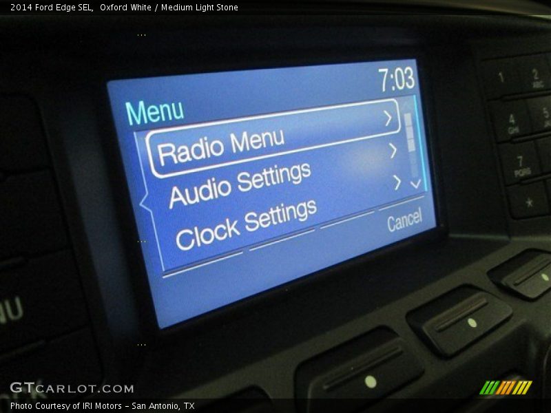 Oxford White / Medium Light Stone 2014 Ford Edge SEL