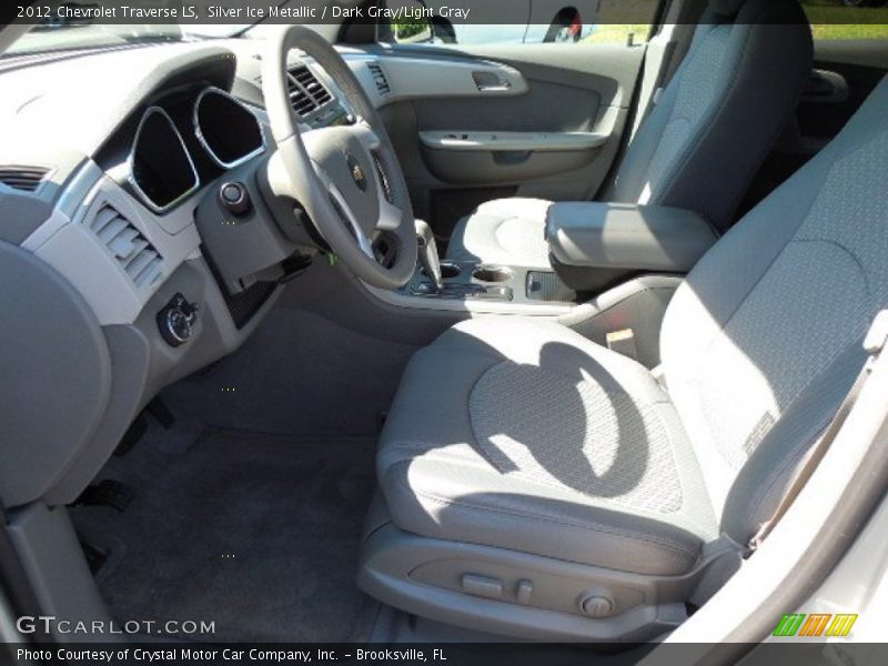 Silver Ice Metallic / Dark Gray/Light Gray 2012 Chevrolet Traverse LS