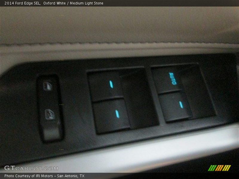 Oxford White / Medium Light Stone 2014 Ford Edge SEL