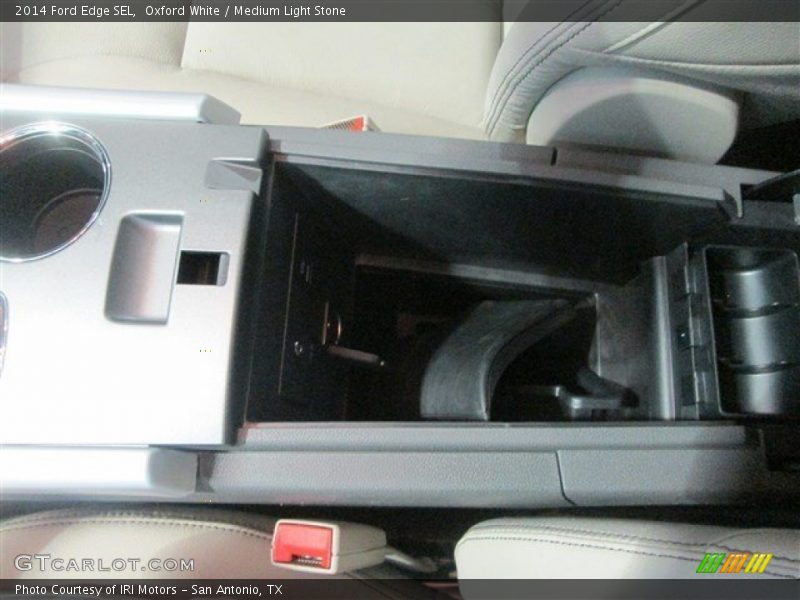 Oxford White / Medium Light Stone 2014 Ford Edge SEL
