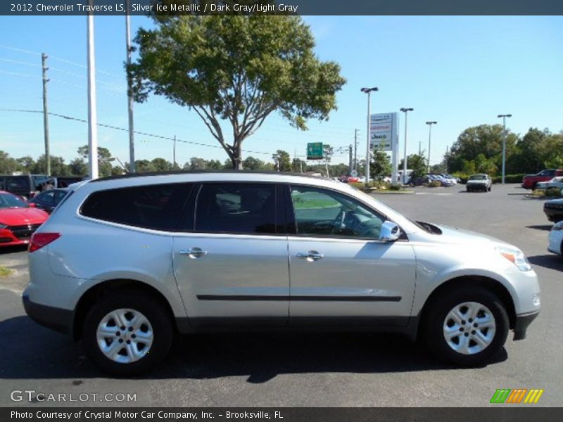 Silver Ice Metallic / Dark Gray/Light Gray 2012 Chevrolet Traverse LS