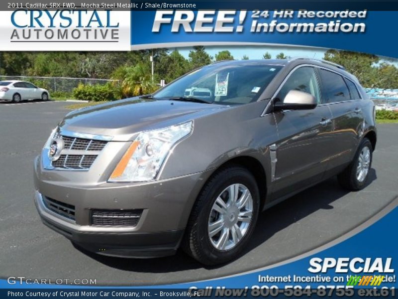 Mocha Steel Metallic / Shale/Brownstone 2011 Cadillac SRX FWD