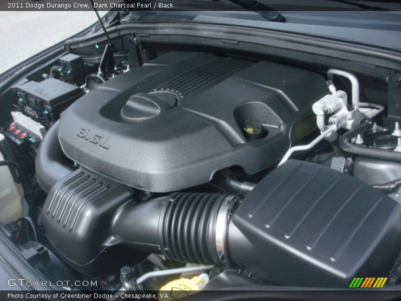 Dark Charcoal Pearl / Black 2011 Dodge Durango Crew
