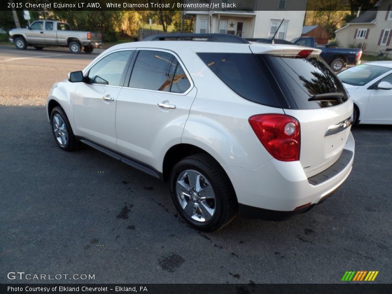 White Diamond Tricoat / Brownstone/Jet Black 2015 Chevrolet Equinox LT AWD