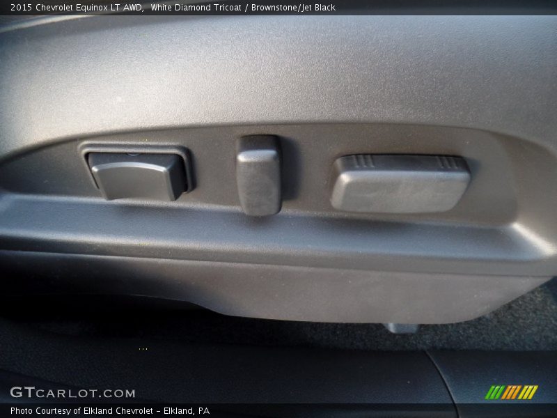 White Diamond Tricoat / Brownstone/Jet Black 2015 Chevrolet Equinox LT AWD