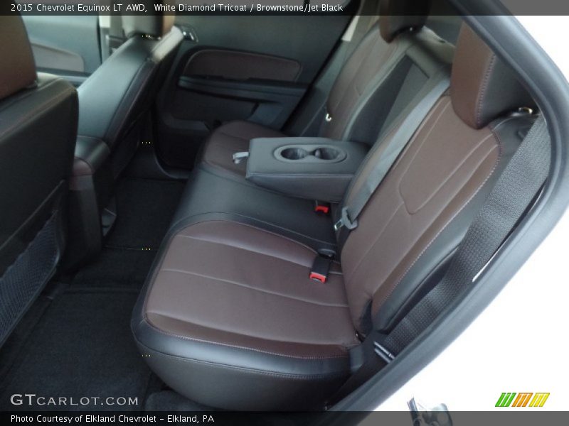 White Diamond Tricoat / Brownstone/Jet Black 2015 Chevrolet Equinox LT AWD