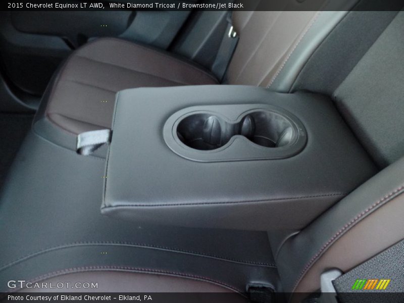White Diamond Tricoat / Brownstone/Jet Black 2015 Chevrolet Equinox LT AWD
