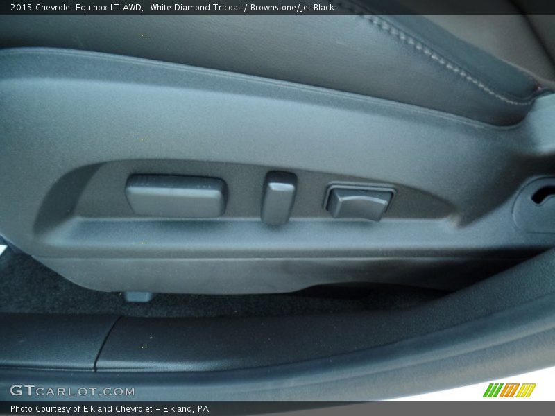 White Diamond Tricoat / Brownstone/Jet Black 2015 Chevrolet Equinox LT AWD