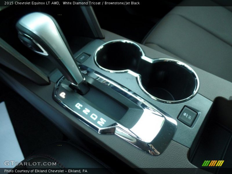 White Diamond Tricoat / Brownstone/Jet Black 2015 Chevrolet Equinox LT AWD