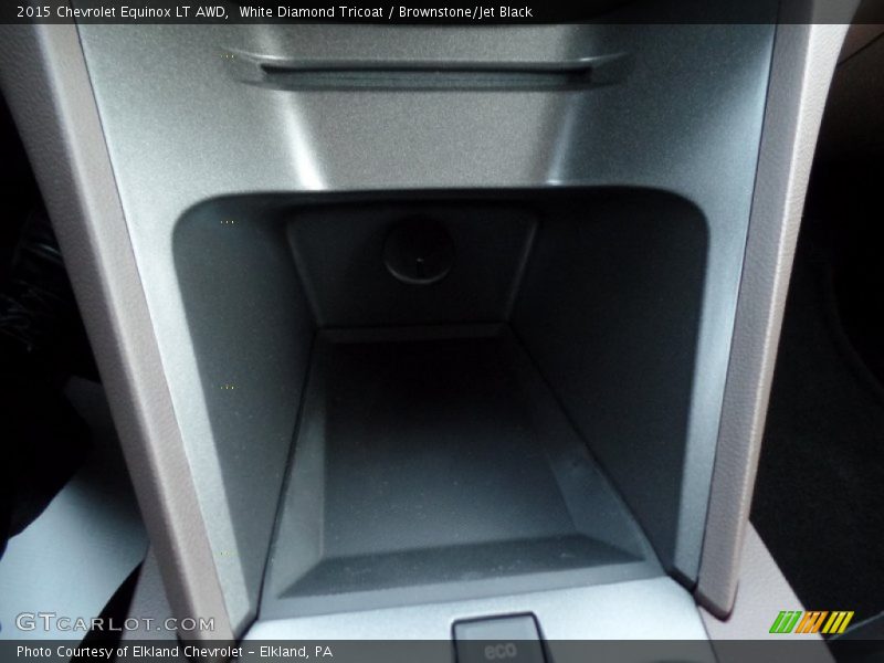 White Diamond Tricoat / Brownstone/Jet Black 2015 Chevrolet Equinox LT AWD