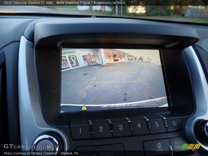 White Diamond Tricoat / Brownstone/Jet Black 2015 Chevrolet Equinox LT AWD