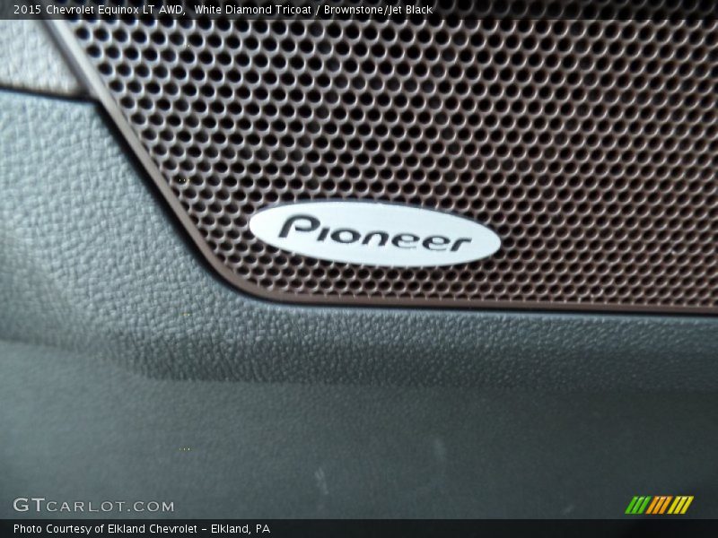White Diamond Tricoat / Brownstone/Jet Black 2015 Chevrolet Equinox LT AWD