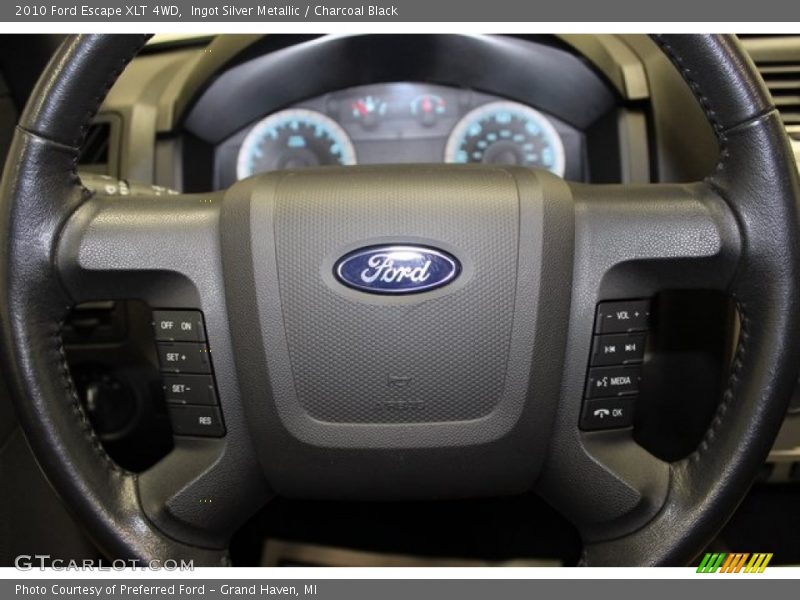 Ingot Silver Metallic / Charcoal Black 2010 Ford Escape XLT 4WD