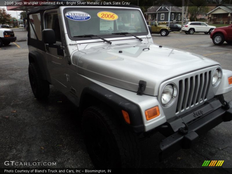 Bright Silver Metallic / Dark Slate Gray 2006 Jeep Wrangler Unlimited 4x4