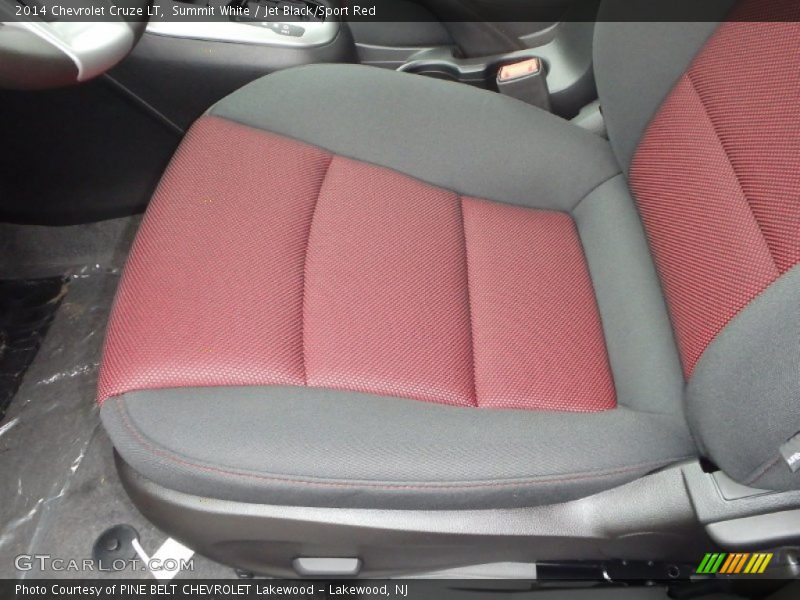 Summit White / Jet Black/Sport Red 2014 Chevrolet Cruze LT