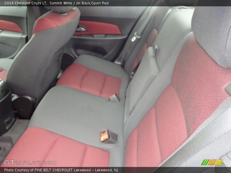 Summit White / Jet Black/Sport Red 2014 Chevrolet Cruze LT