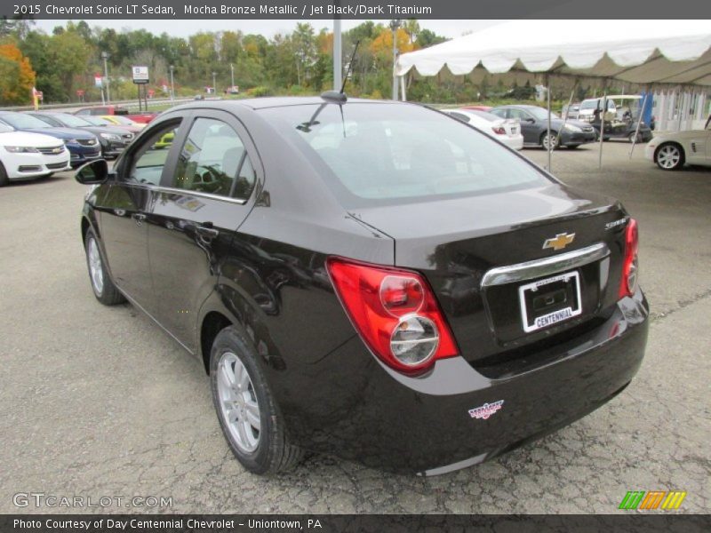 Mocha Bronze Metallic / Jet Black/Dark Titanium 2015 Chevrolet Sonic LT Sedan