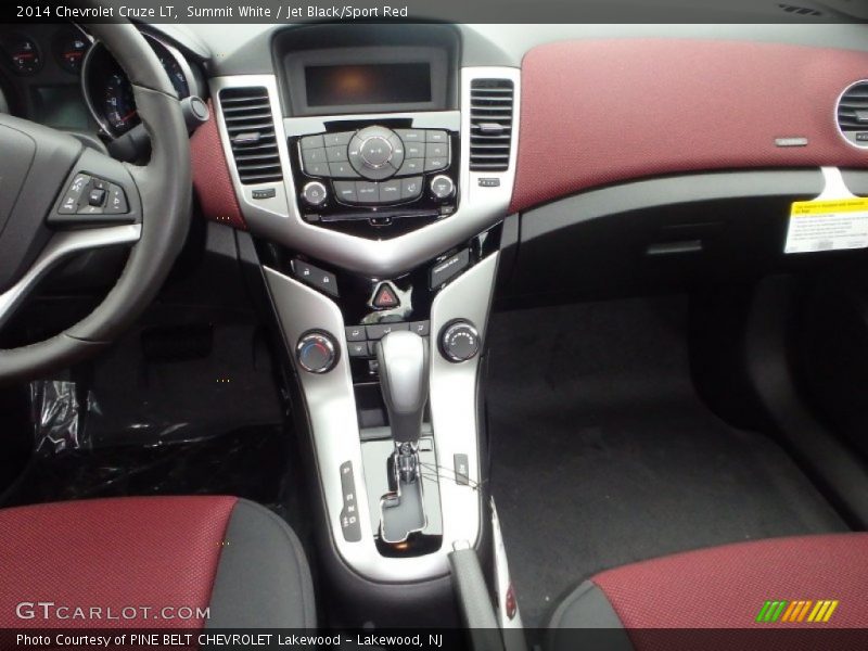 Summit White / Jet Black/Sport Red 2014 Chevrolet Cruze LT