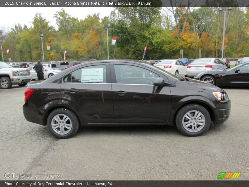 Mocha Bronze Metallic / Jet Black/Dark Titanium 2015 Chevrolet Sonic LT Sedan