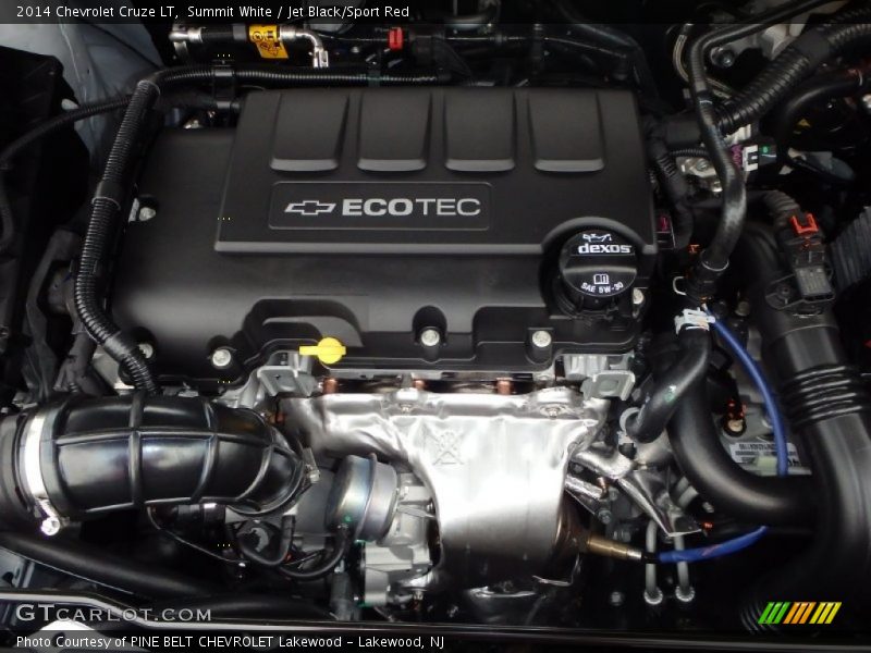 Summit White / Jet Black/Sport Red 2014 Chevrolet Cruze LT