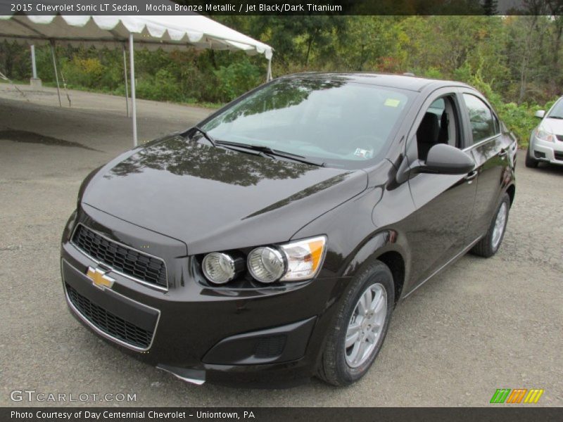 Mocha Bronze Metallic / Jet Black/Dark Titanium 2015 Chevrolet Sonic LT Sedan