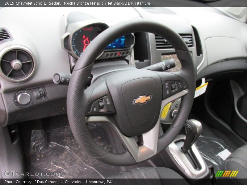 Mocha Bronze Metallic / Jet Black/Dark Titanium 2015 Chevrolet Sonic LT Sedan