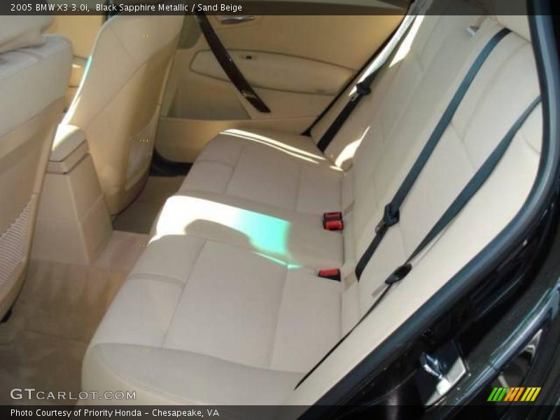 Black Sapphire Metallic / Sand Beige 2005 BMW X3 3.0i