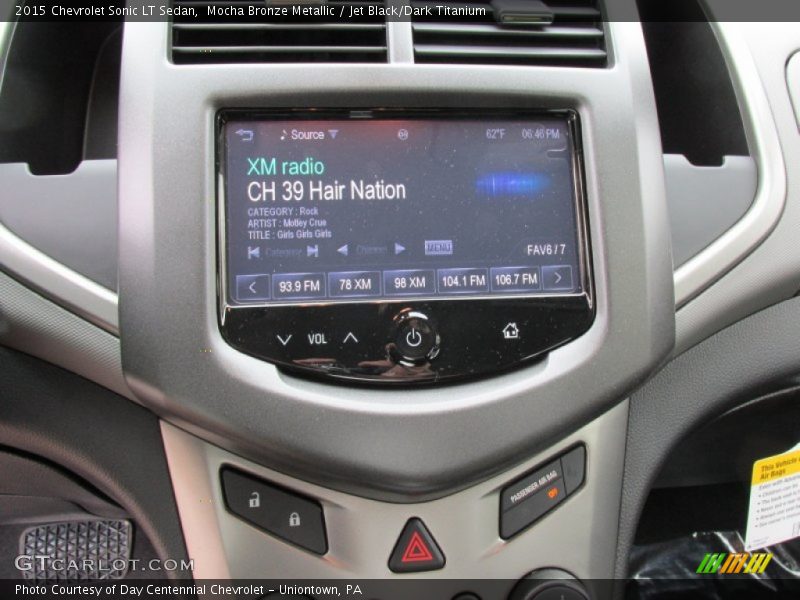 Mocha Bronze Metallic / Jet Black/Dark Titanium 2015 Chevrolet Sonic LT Sedan