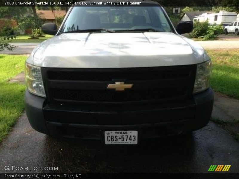 Summit White / Dark Titanium 2008 Chevrolet Silverado 1500 LS Regular Cab