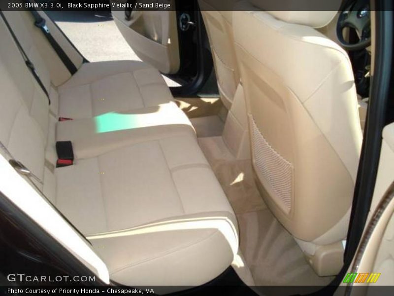 Black Sapphire Metallic / Sand Beige 2005 BMW X3 3.0i