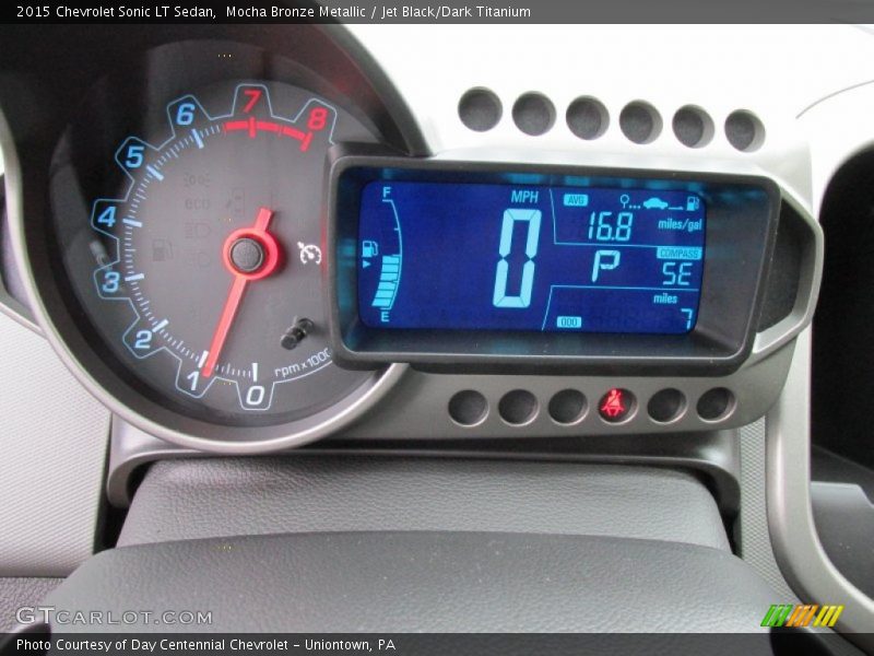 Mocha Bronze Metallic / Jet Black/Dark Titanium 2015 Chevrolet Sonic LT Sedan