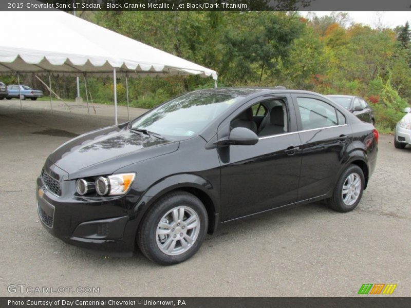 Black Granite Metallic / Jet Black/Dark Titanium 2015 Chevrolet Sonic LT Sedan