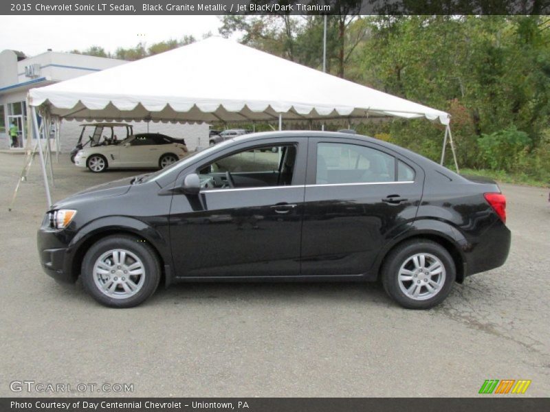 Black Granite Metallic / Jet Black/Dark Titanium 2015 Chevrolet Sonic LT Sedan