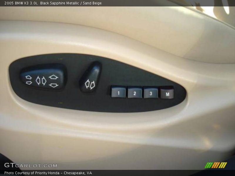 Black Sapphire Metallic / Sand Beige 2005 BMW X3 3.0i
