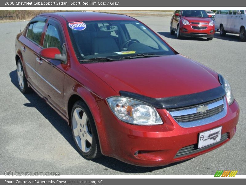 Sport Red Tint Coat / Gray 2008 Chevrolet Cobalt Sport Sedan