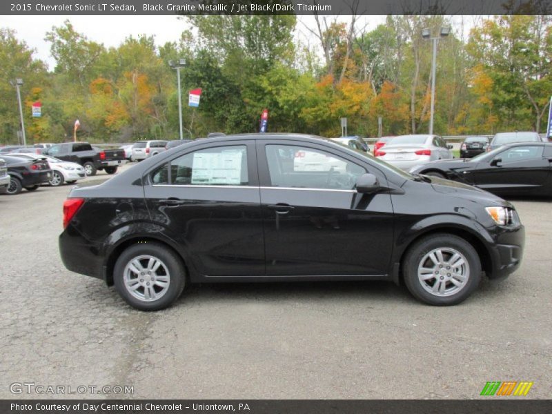 Black Granite Metallic / Jet Black/Dark Titanium 2015 Chevrolet Sonic LT Sedan