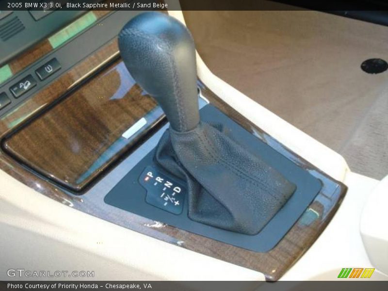 Black Sapphire Metallic / Sand Beige 2005 BMW X3 3.0i